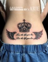 クラウン.羽(腰)GirlsTATTOO