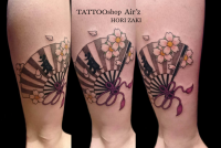 扇子GirlsTATTOO