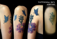 牡丹.蝶.(梵字カバー）GirlsTATTOO