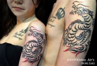 龍ペアTATTOO